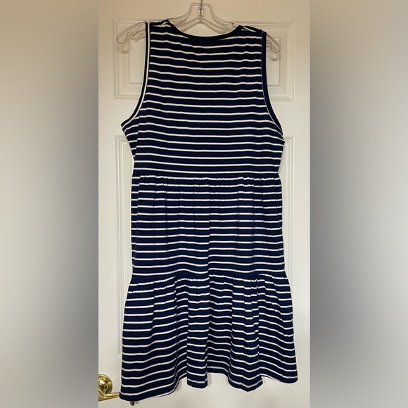 NWT J Crew Summer Dress in Blue and White Stripes in Size M - Picture 2 of 3